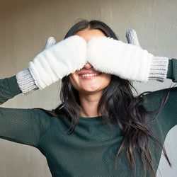 Faux Fur Mittens