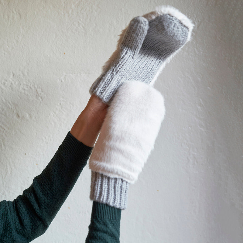 Faux Fur Mittens