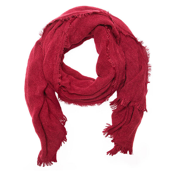 Burgundy Oversized Scarf