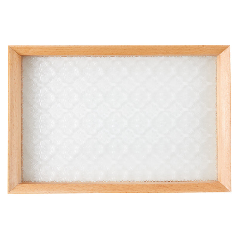 Textured Glass Catchall Tray